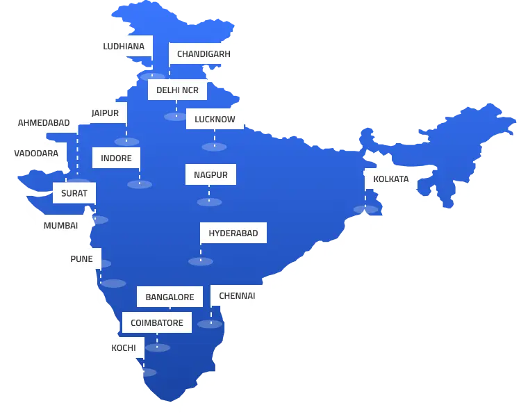 India Service Areas